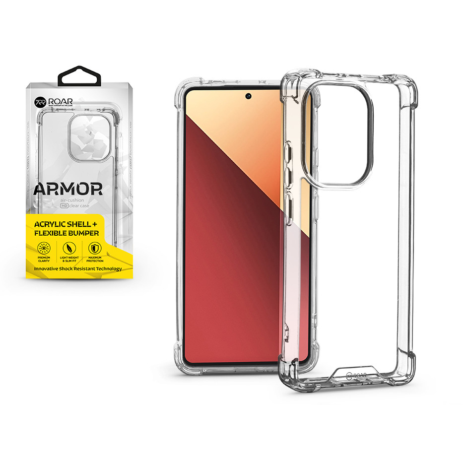 Xiaomi Redmi Note 13 Pro 4G/Poco M6 Pro 4G szilikon hátlap - Roar Armor Gel - átlátszó (KC294112)
