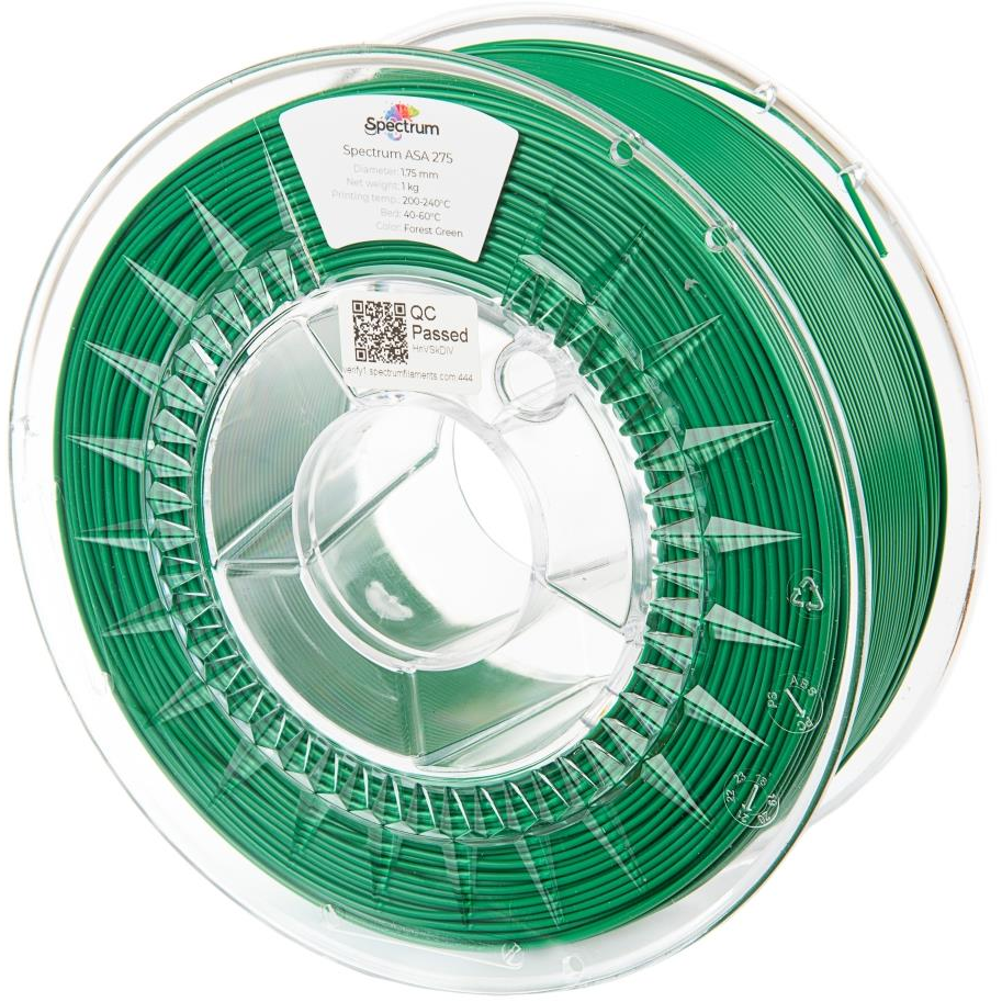 Spectrum 3D nyomtatószál, ASA 275, 1,75 mm, Forest Green, 1 kg (80532)