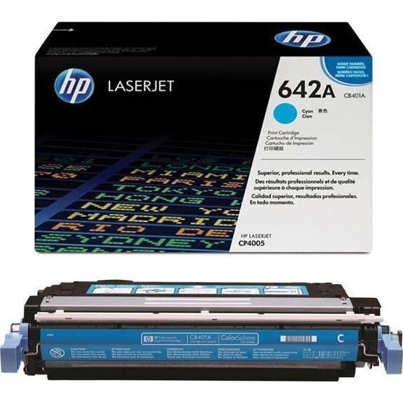 HP 642A Cyan Original LaserJet Toner Cartridge cartucho de tóner 1 pieza(s) Cian