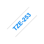 Brother TZe-253 páska na tvorbu štítkov Modrá na bielej