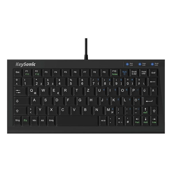 KeySonic ACK-3401U (UK) tastatur Hjem USB QWERTY UK engelsk Sort