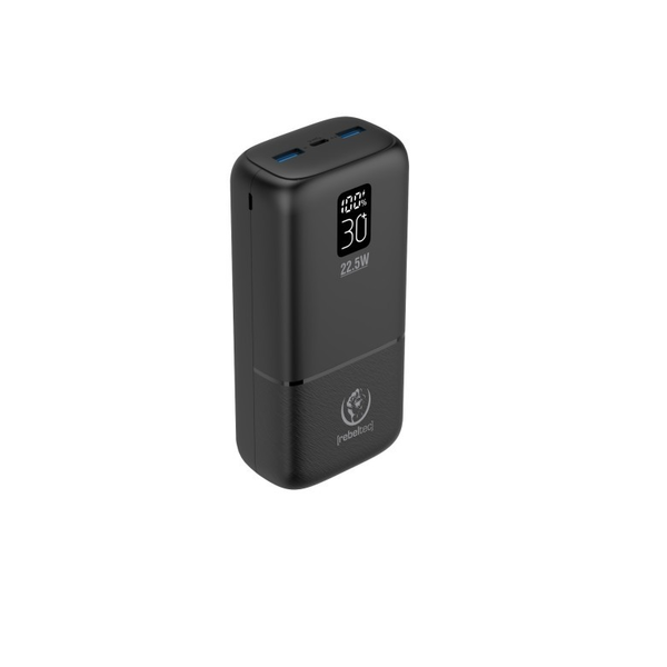 Rebeltec P30 LCDPD 30000mAh Powerbank fekete
