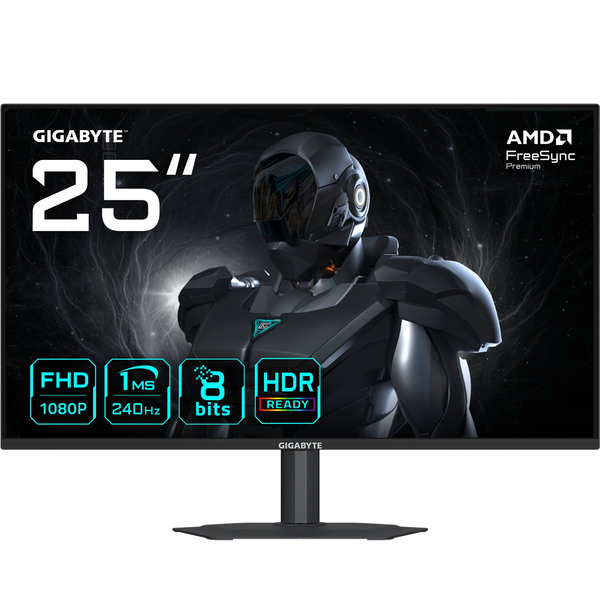 GIGABYTE G25F2A computerskærm 62,2 cm (24.5") 1920 x 1080 pixel Fuld HD LED Sort