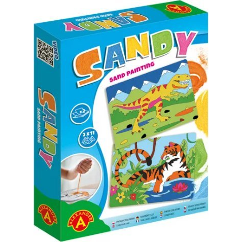 Alexander Toys Sandy Sand Painting Dinosaur + Tiger Kifestő szett (5906018025507)