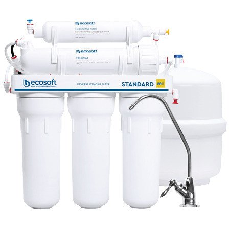 Filtr do wody 7 - stopniowy system odwróconej osmozy z mineralizatorem i bioceramiką, membrana 75 GPD, zbiornik 3.2 Gal