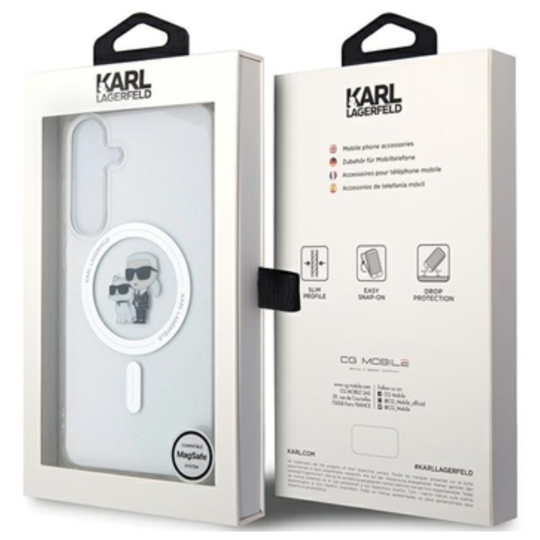 Karl Lagerfeld IML Samsung Galaxy S24+ Tok - Átlátszó/Mintás (KLHMS24MHGKCNOT)