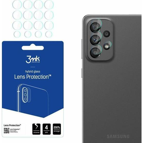 Протектор 3MK Lens Protect, за камера за Samsung Galaxy A73 5G, 4 броя