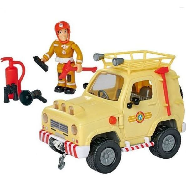 Simba Sam, a tűzoltó 4x4 mentő dzsip játékszett, Sam figurával (109252511038)