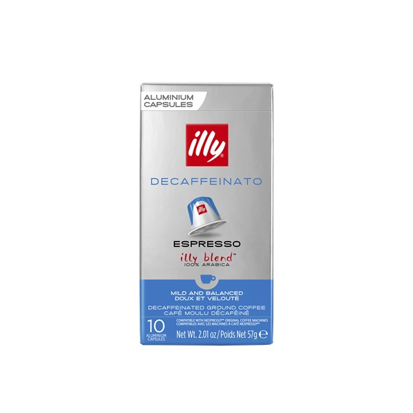 Illy NCC Espresso Decaffeinato koffeinmentes Nespresso kompatibilis 10 db kávékapszula (4060166)