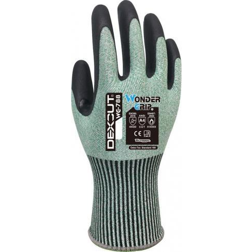 Wonder Grip WG-788 Munkavédelmi kesztyű L/9 - Zöld (RB53720)
