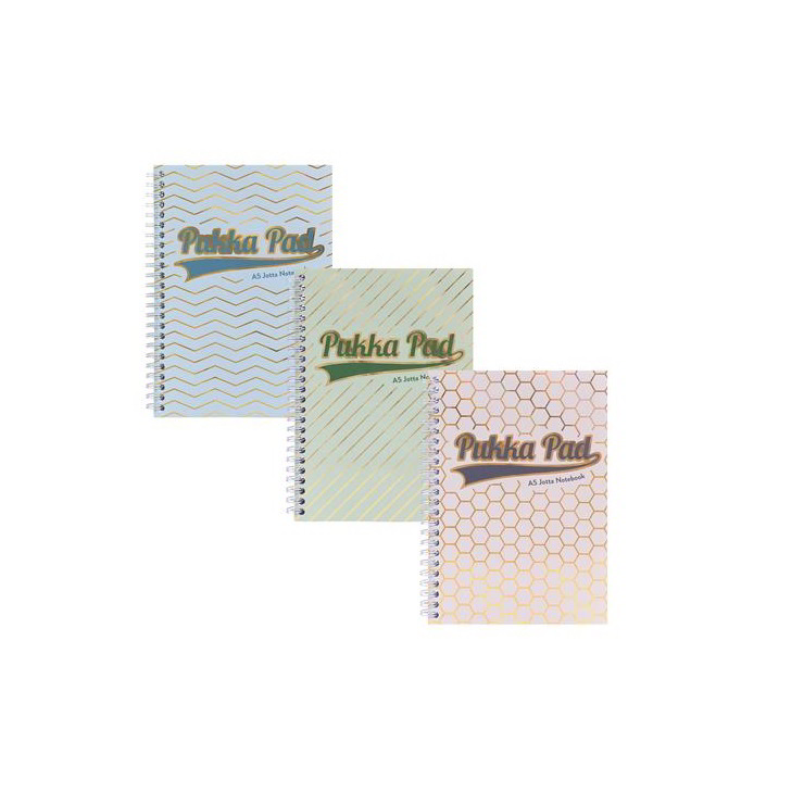 Pukka Pad Haze Jotta 100 lapos A5 vonalas spirálfüzet - Többfajta (9868(AST)-HZE)