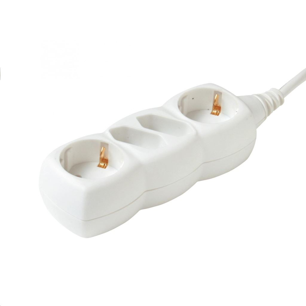 Somogyi Hálózati elosztó, 4 aljzat (2 euró + 2 földelt), 1,5m (NV 14/WH) (NV 14/WH)