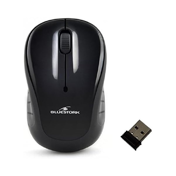Bluestork Mwloff10 Ambidextro Optico Rf Inalambrica Usb 1200 Dpi 50 G Negro
