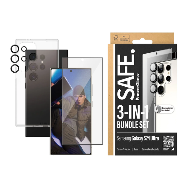 PanzerGlass BSAFE95674 Протектор за екран и гръб за мобилни телефони Прозрачен защитен екран Samsung 1 броя