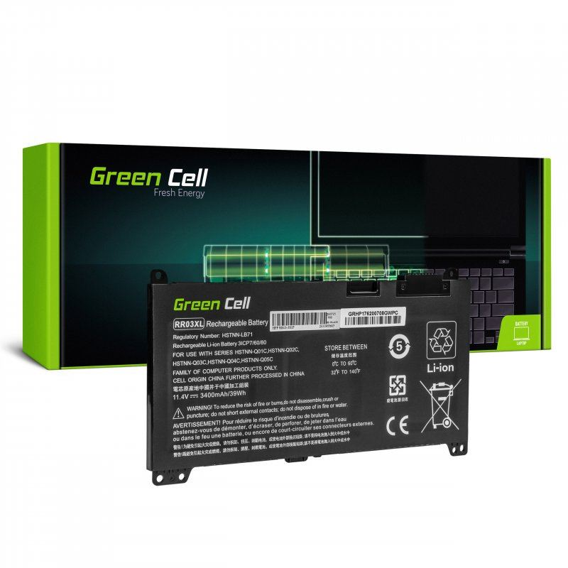Green Cell akkumulátor RR03XL HP ProBook 11.1V 3400mAh (HP183) (HP183)