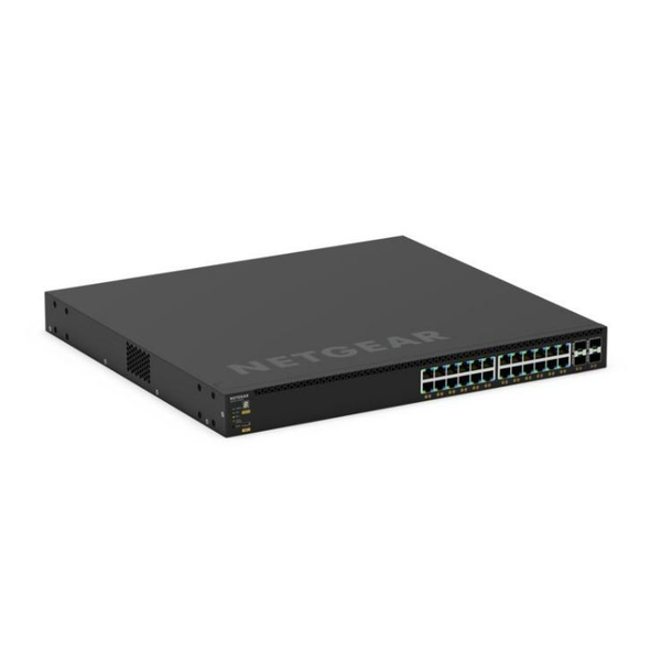NETGEAR GSM4328-100AJS Administreret L3 Gigabit Ethernet (10/100/1000) Strøm over Ethernet (PoE) 1U Sort