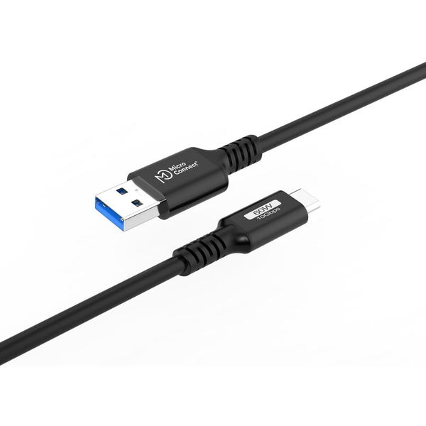 Microconnect USB3.2AC015 cavo USB USB 3.2 Gen 2 (3.1 Gen 2) 0,15 m USB C USB A Nero