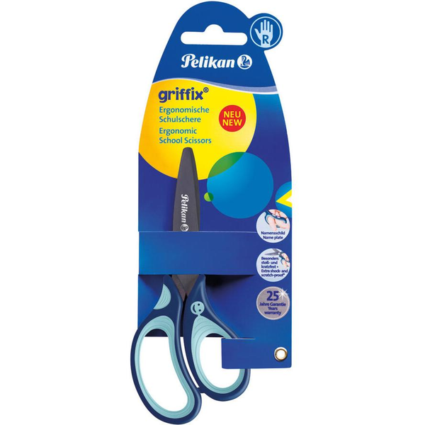 Pelikan Schere griffix SC1RB   blau Rechtsh.   1er Blister (803502)