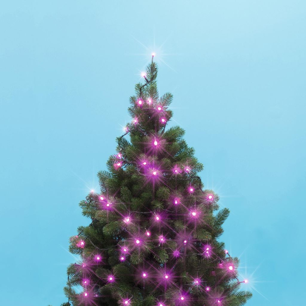 Somogyi KII 100/P LED-es Fényfüzér állófényű 8m pink (KII 100/P)