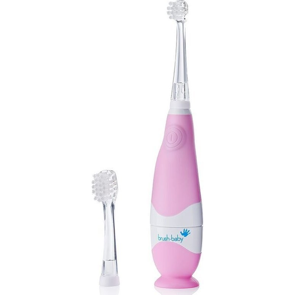 Електрическа четка за зъби Brush-baby BabySonic 0-3 години, розова