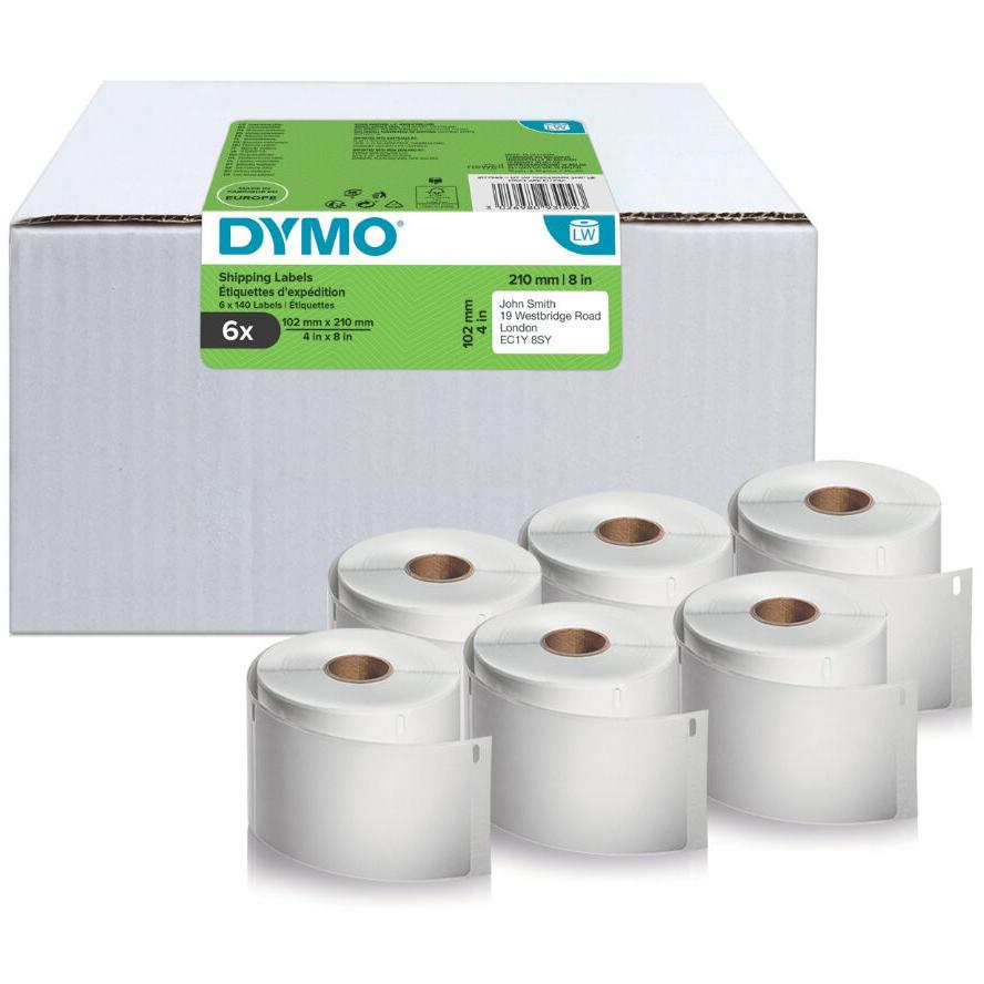 DYMO LW-Versandetiketten Vorteilspack 102x210mm 6Rl 140St/Rl (2177565) (2177565)