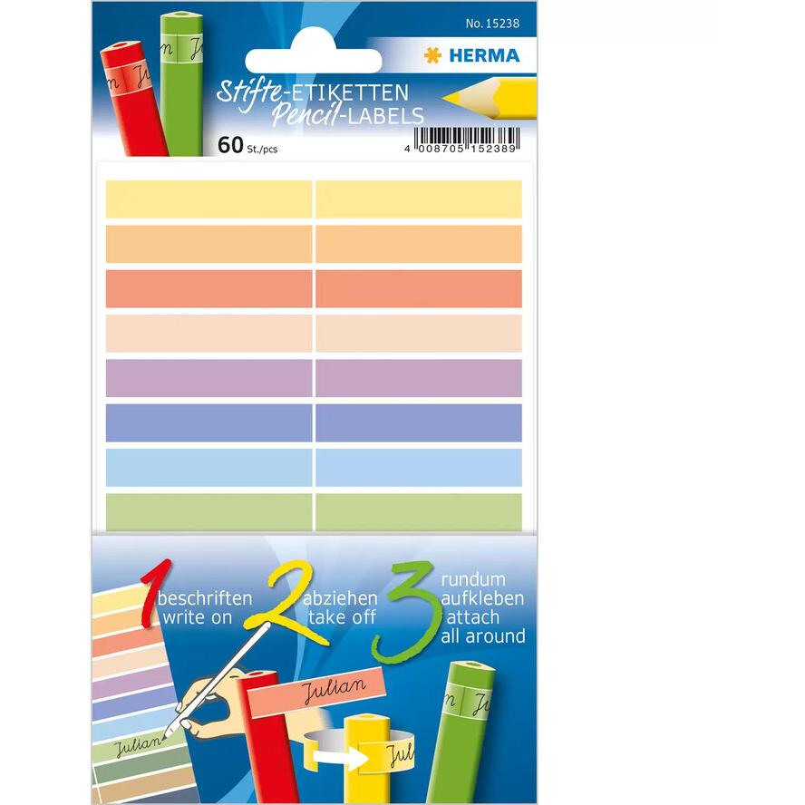 Herma 15238 Ceruzacímke (60 db / csík) (15238)