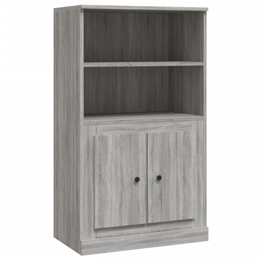 szürke sonoma szerelt fa magasszekrény 60x35,5x103,5 cm (816318)