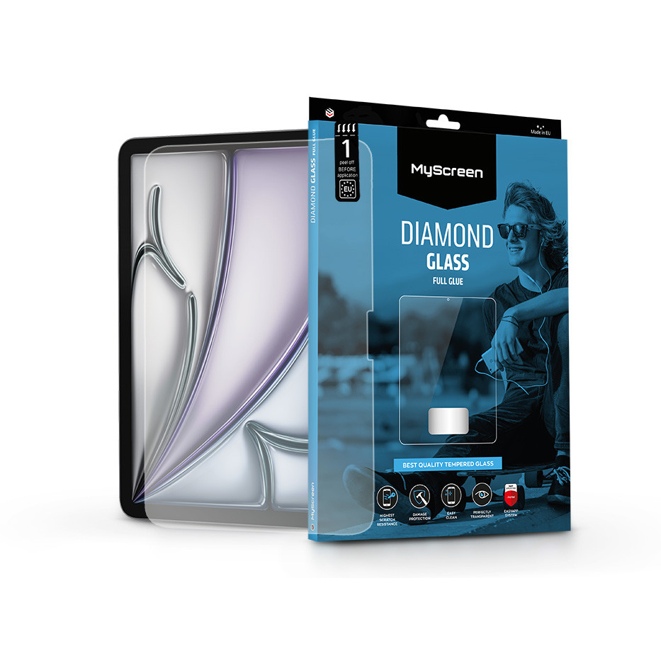 MyScreen Diamond Glass Full Glue - Apple iPad Air 11 (2024) üvegfólia (MS236850)