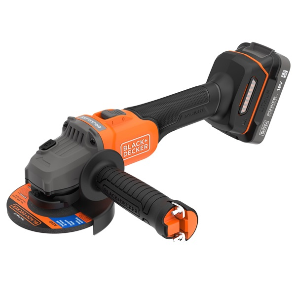 Black & Decker BCG6L8D2S-QW 18V akkus (akku+töltő) sarokcsiszoló (BCG6L8D2S-QW)