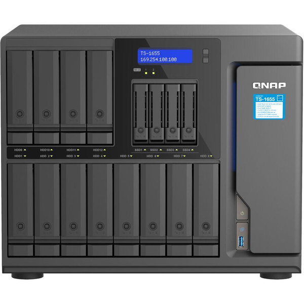 QNAP TS-1655 NAS Tower Intel Atom® C5125 8 GB DDR4 QNAP Turbo System Sort