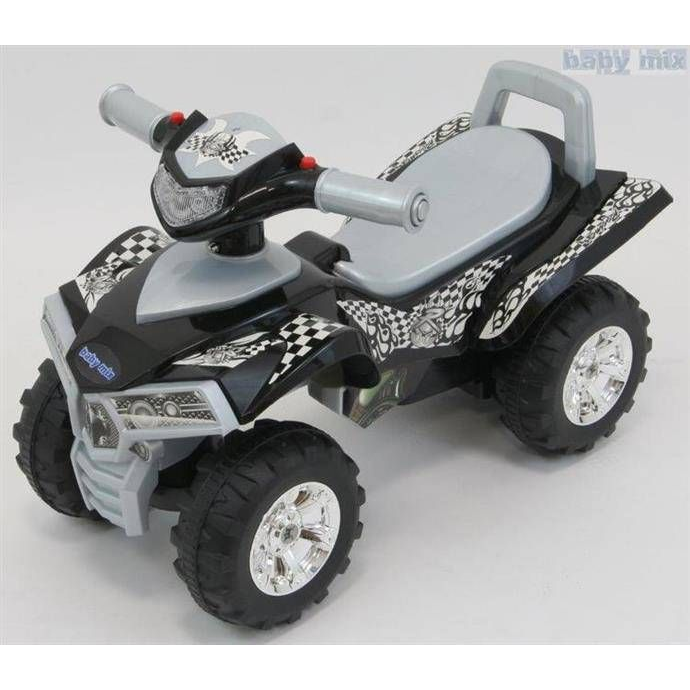 BABY MIX négykerekű gyerek futóbicikli hanggal - szürke (CPOJ-03)