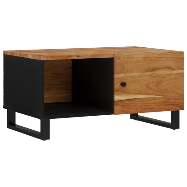 Маса за кафе vidaXL, 80 x 50 x 40 см, Акация масив и инженерно дърво, 20.45 Kg