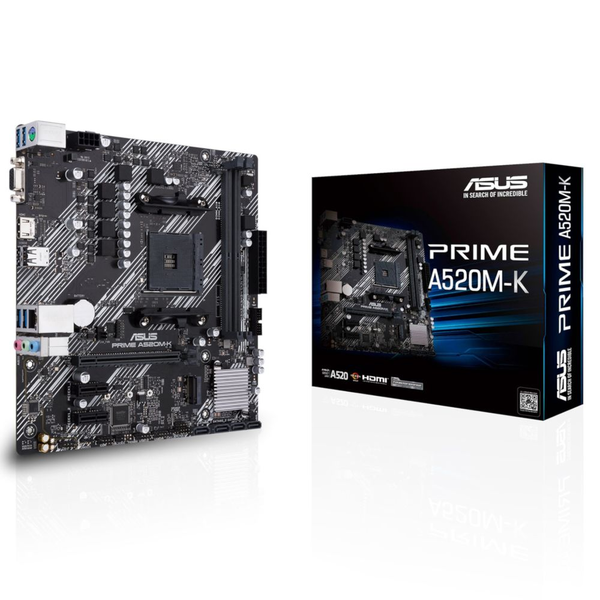 Gigabyte A520M K (rev. 1.0) AMD A520 Гнездо AM4 микро ATX