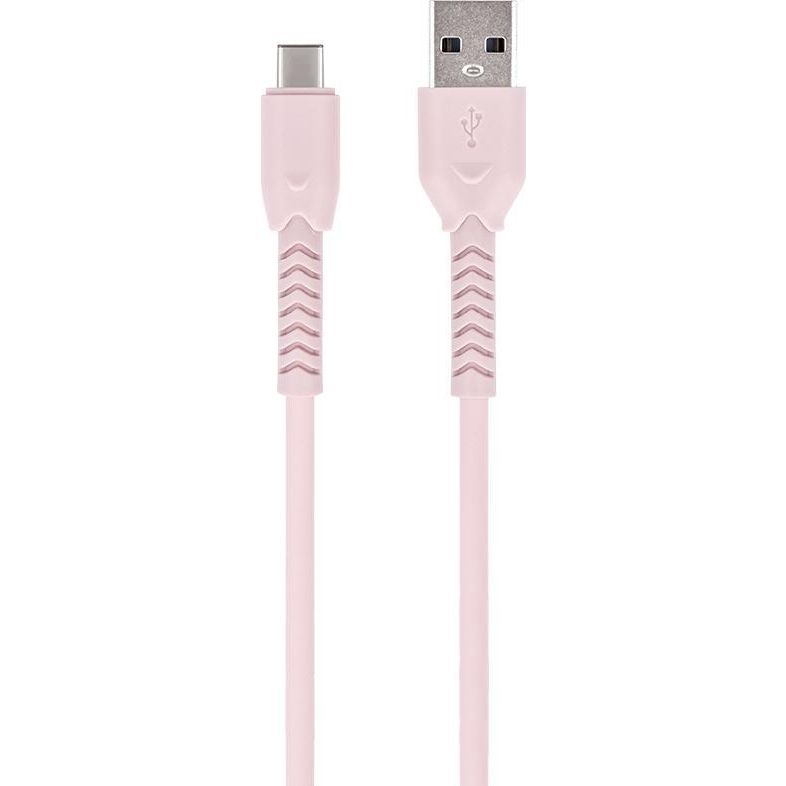 Type-C Gyorstöltő Adatkábel, 3A, 1M, Rózsaszín, Maxlife (8_2257944)