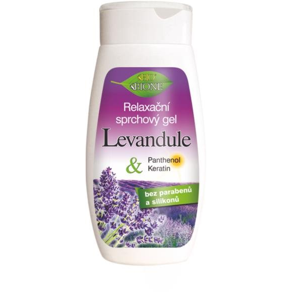 BIONE COSMETICS Bio Levendula Relaxáló tusfürdő 260 ml (8595061608767)