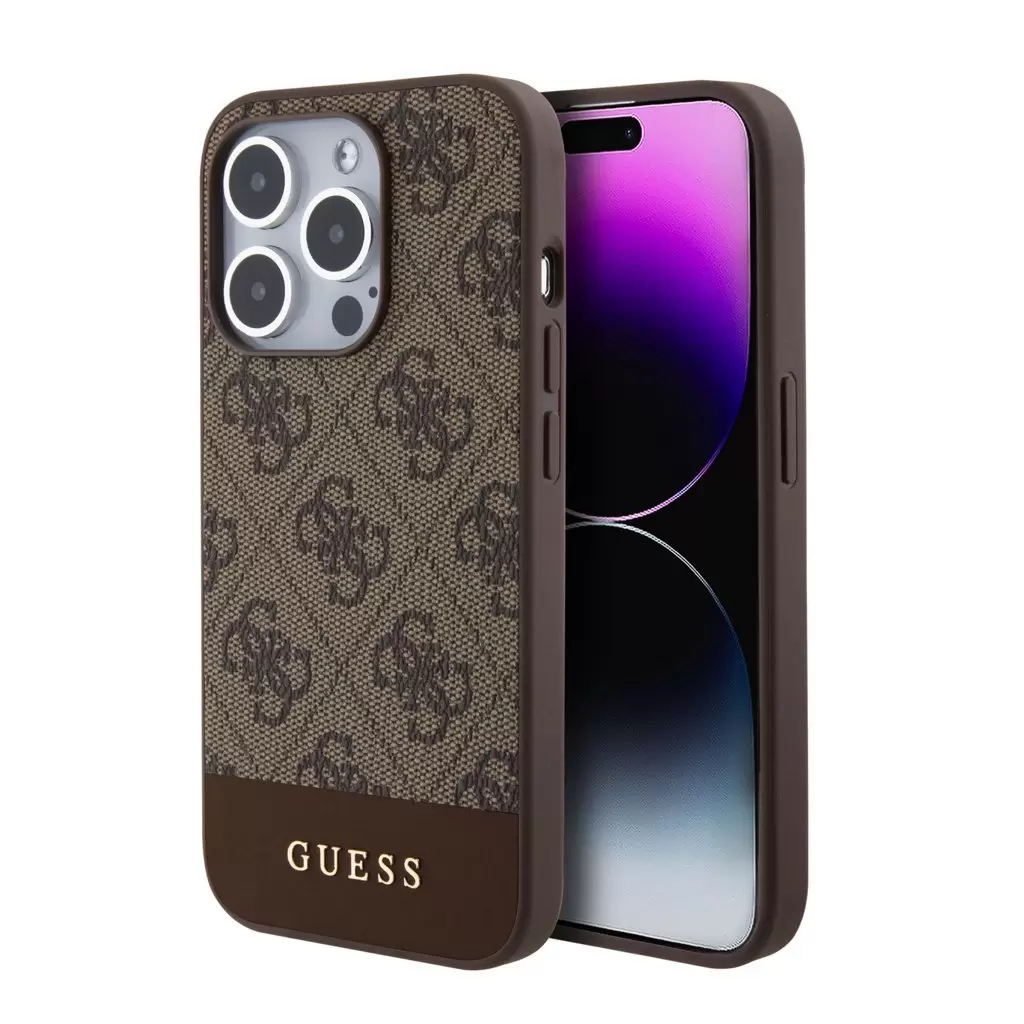 Guess tok Barna Apple Iphone 15 Pro Max készülékhez GUHMP15XG4GLBR (129202)