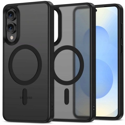 ZONE Magmat Magsafe műanyag hátlaptok Samsung Galaxy S25 Edge fekete-szürke (5906302363674)