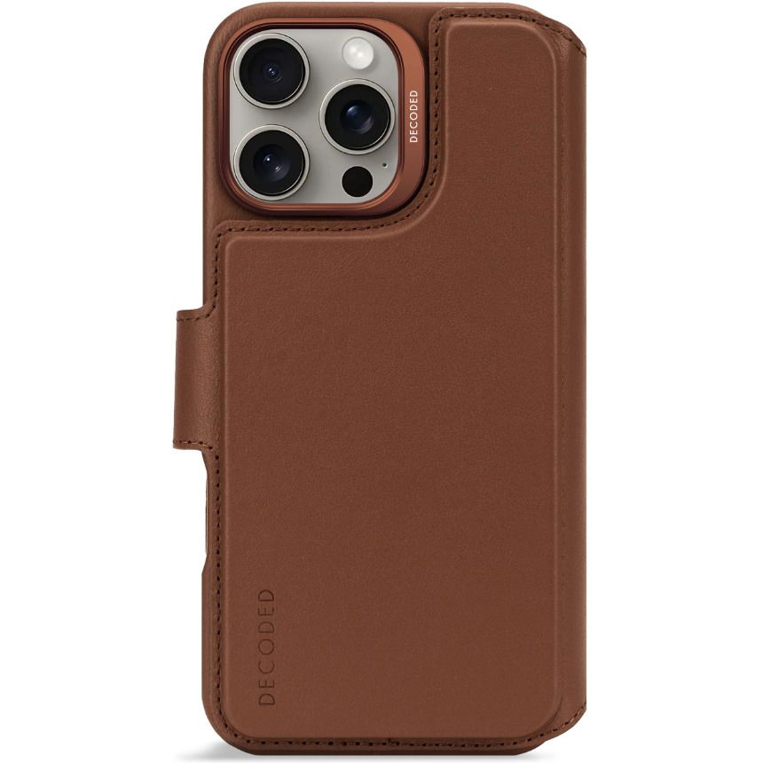 Decoded Leather Detachable Wallet tan iPhone 16 Pro Max tok (D25IPO16PMDW5TN)