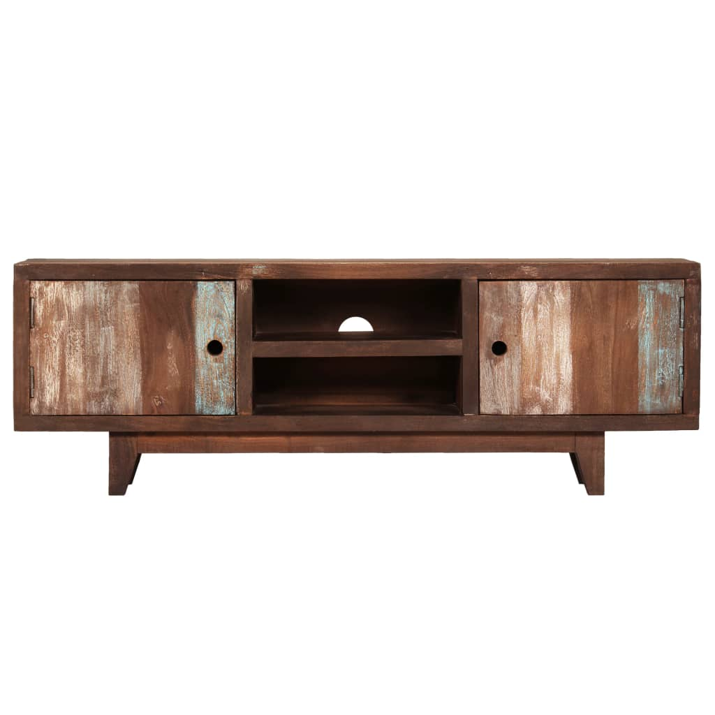 vintage stílusú tömör akácfa TV-szekrény 118 x 30 x 40 cm (244960)