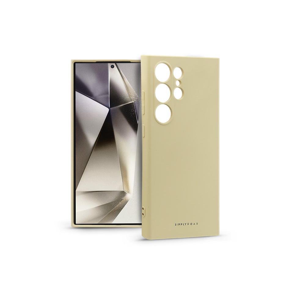 Samsung SM-S928 Galaxy S24 Ultra szilikon hátlap - Roar Space - bézs (KC242144)