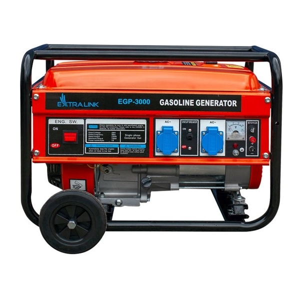 Elektrocentrála prenosná jednofázová Extralink 3000 W benzín
