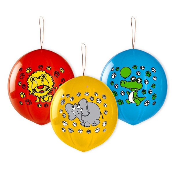 Godan GB/PG21 Állatmintás boxlabda lufi 45 cm - 3 darabos (GB/PG21)