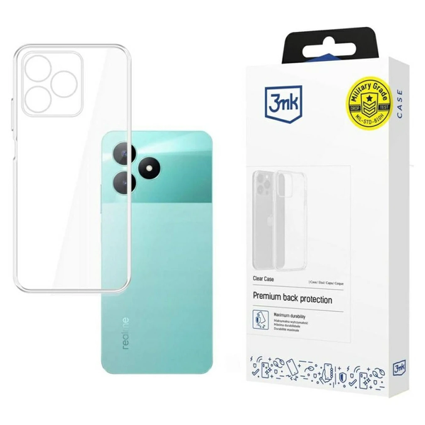 3MK Clear Case Realme C51 4G készülékhez