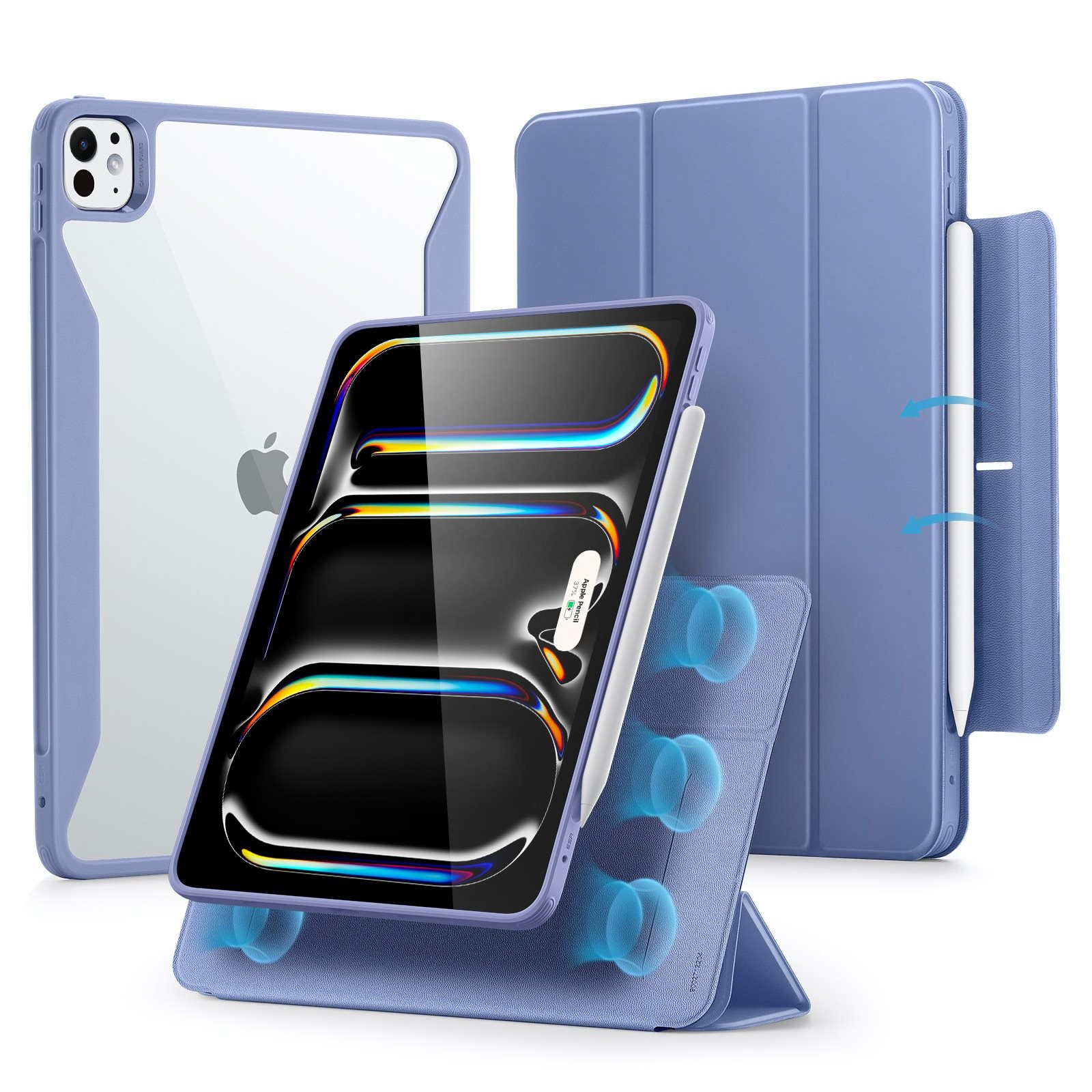 ESR Rebound Hybrid Case 360, Compatible with iPad Pro 11 (2024), Lavender (1B1990406)