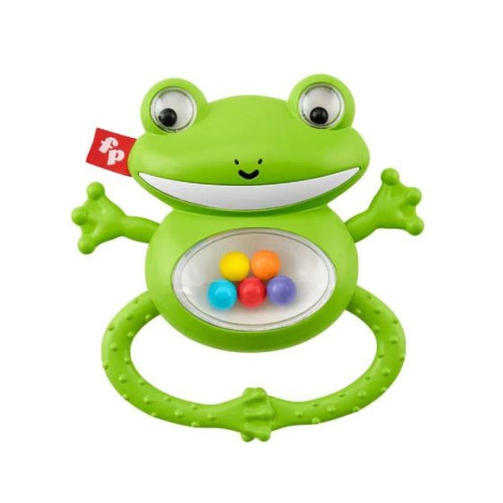 Fisher-Price: szafari békás csörgõ/rágóka (887961776614)