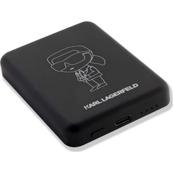 Baterie externă inductivă Karl Lagerfeld 3000 mAh MagSafe Negru
