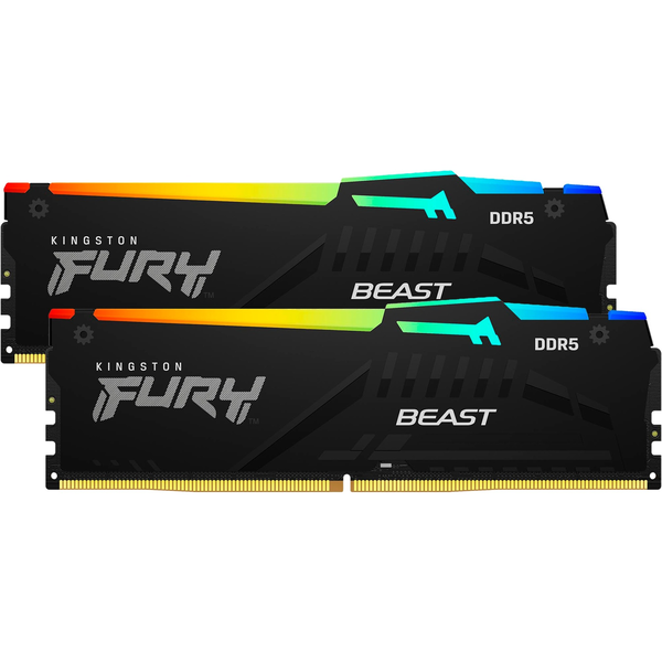 Kingston Technology FURY Beast RGB hukommelsesmodul 2 x 16 GB Fejlkorrigerende kode