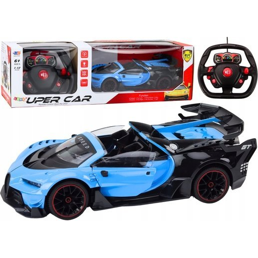 Távirányítós Sportautó - R/C, 1:12, Nyíló Ajtókkal, Kék
