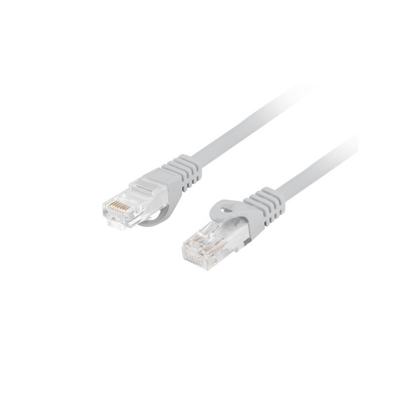 Кабел Lanberg UTP Patch cord, 3m, сив