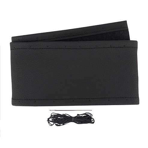 Carmotion Varrható kormányvédő 35-37cm fekete bőr (30CM58226)